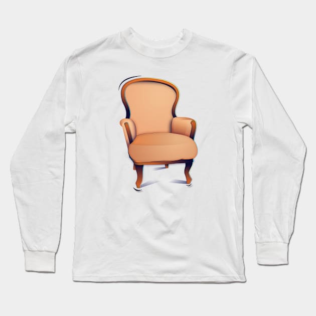 Cozy Vintage Armchair Long Sleeve T-Shirt by euiarts